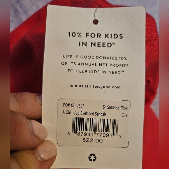 NWT Life is Good A Chill Cap Sketched Sandals - Picture 4 of 4